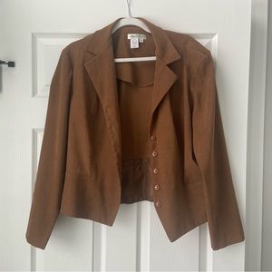 SOLD Coldwater Creek Vintage Brown Blazer